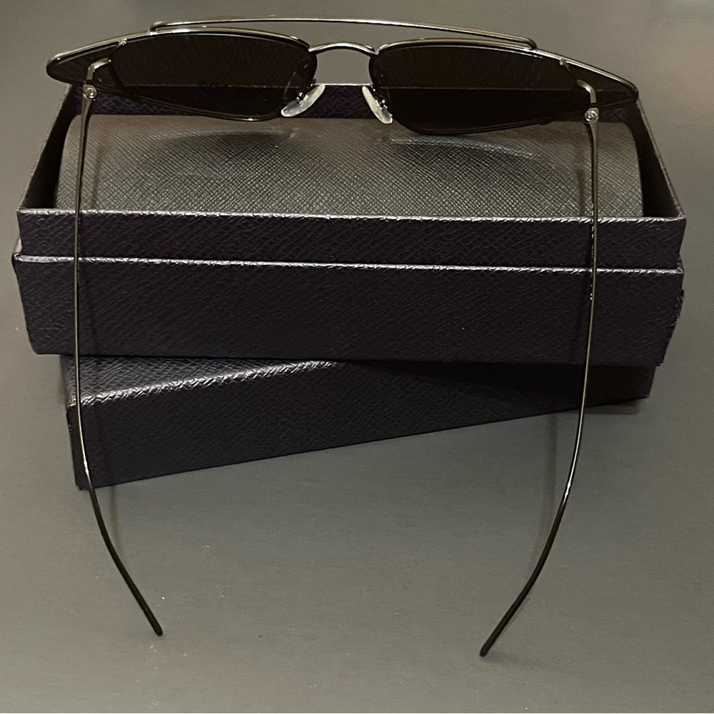 PRADA SPORT WOMEN’S CAT EYE SUNGLASSES SPR 63U (1AB-5SO) BLACK NWOT - Picture 3 of 5